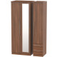 Harlech Tall 3 Door 2 Small Drawers Mirror Wardrobe
